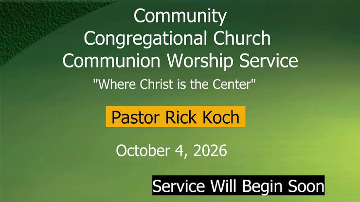 26- Oct 4 CCC Worship Service